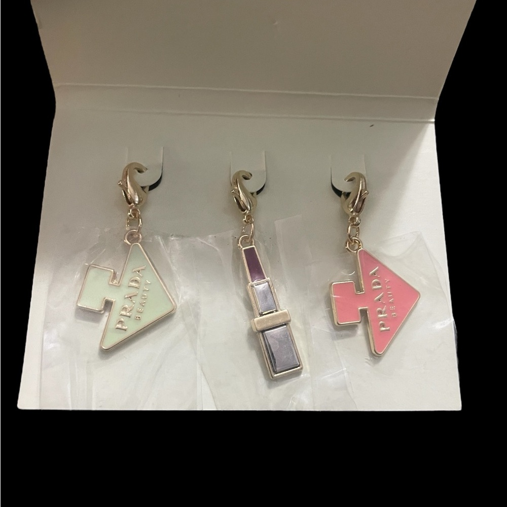 New in box/Sleeve Prada Beauty GWP Set of 3 Charms
